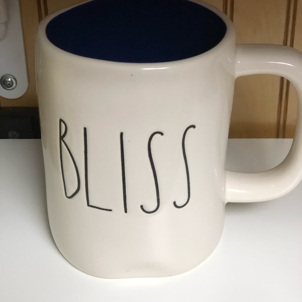 Rae Dunn blue navy inside mug